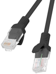 Lanberg RJ-45-RJ-45 CAT 5e 1 m U/UTP 10 Gb/s Czarny 2 lata gwarancji (Producenta) PCU5-10CC-0100-BK