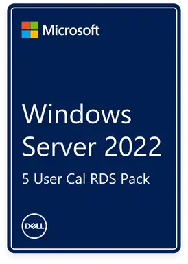 Windows Server CAL RDS 2022- Microsoft Windows Server CAL RDS 2022 5 User ROK Dell