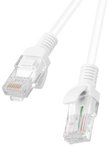 Lanberg RJ-45-RJ-45 CAT 5e 1 m U/UTP 10 Gb/s Biały 2 lata gwarancji (Producenta) PCU5-10CC-0100-W