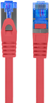 Lanberg RJ-45-RJ-45 CAT 6a 1 m S/FTP 10 Gb/s Czerwony 2 lata gwarancji (Producenta) PCF6A-10CC-0100-R